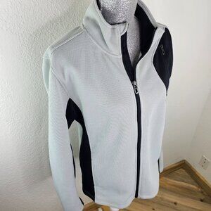 Spyder Jacket  Gray Full Zip Waffle Print
